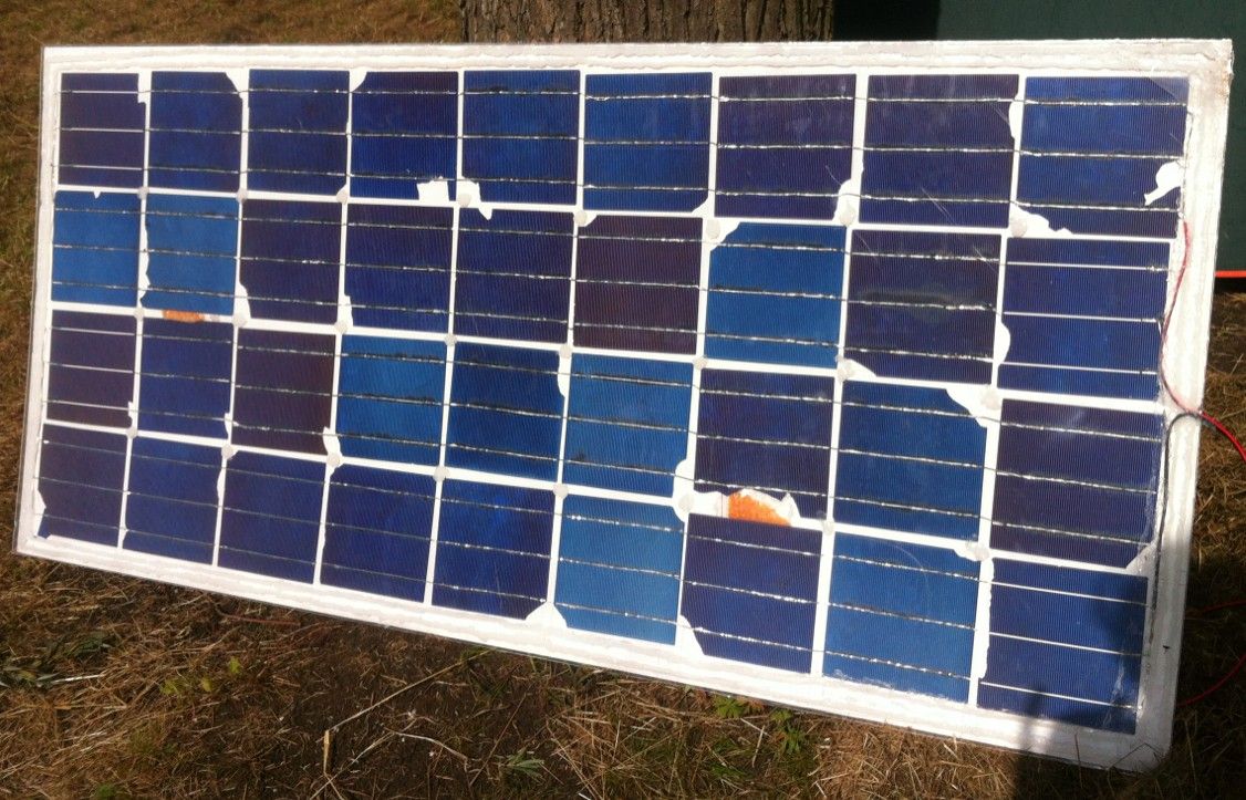 Солнечный модуль из отходов Grade D